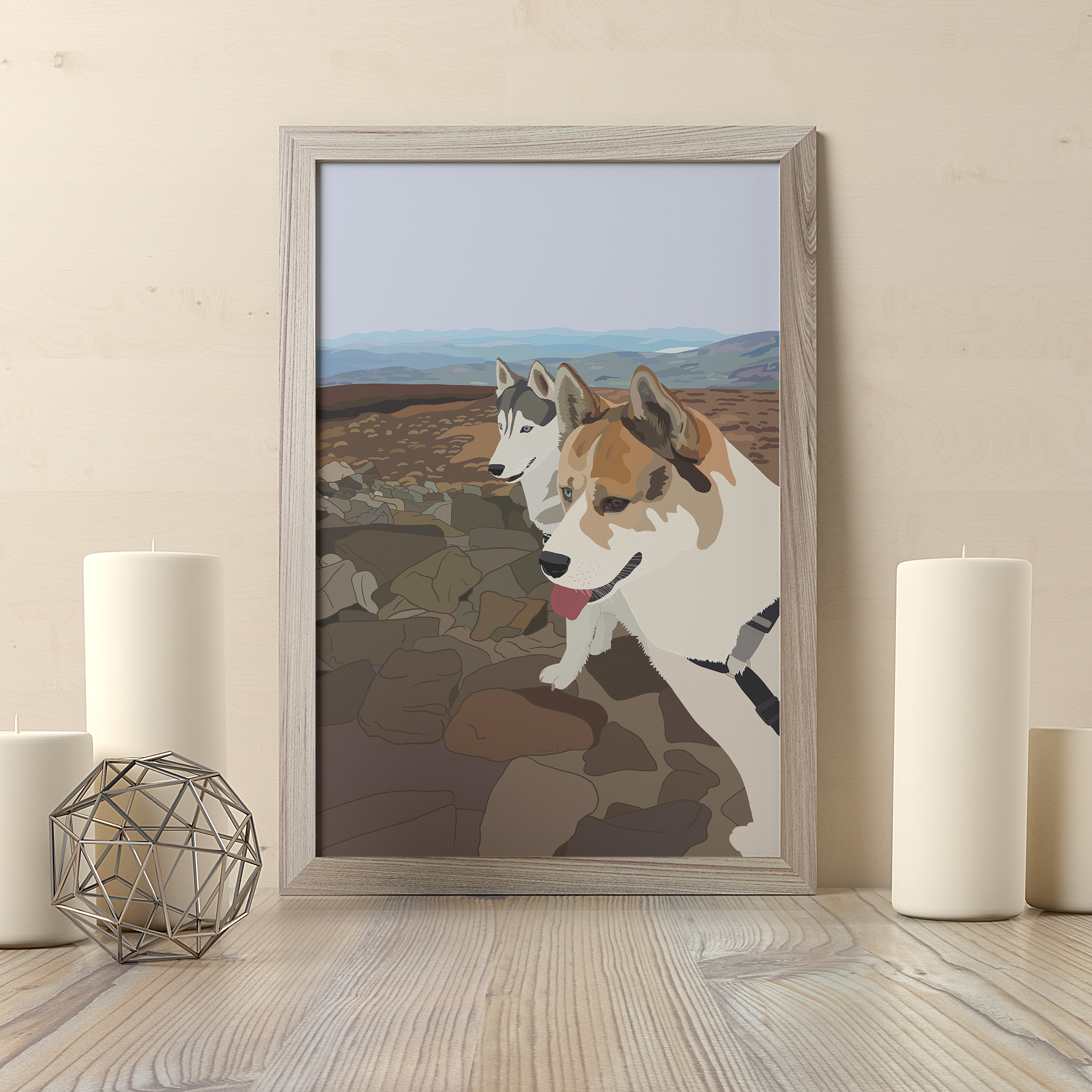 Whimsical Digital Animal Art