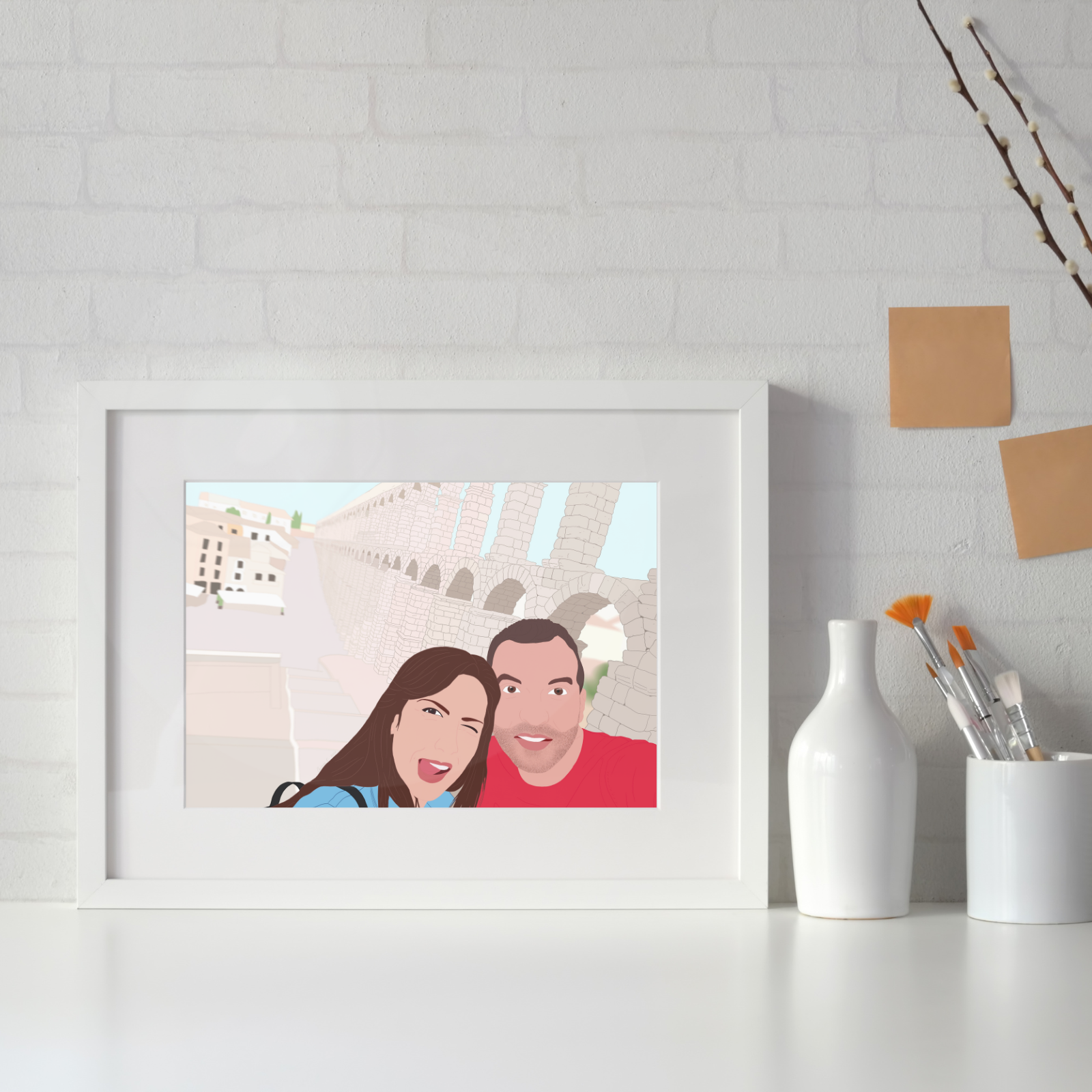 Digital Minimalist Portraits: Enchanting Backgrounds